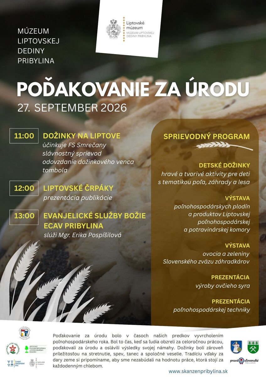 Podakovanie za urodu 2026