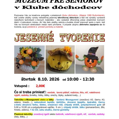 RK_8_10_info_plagatik_29.x_MpS_v_Klube_JDS-_Jesenne_tvorenie-8.10._2026