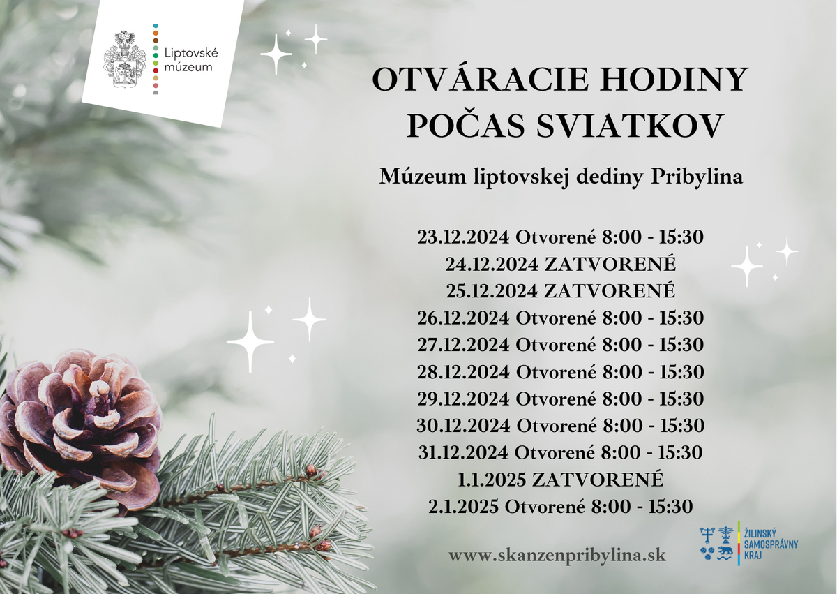 Otvaracie hodiny Pribylina