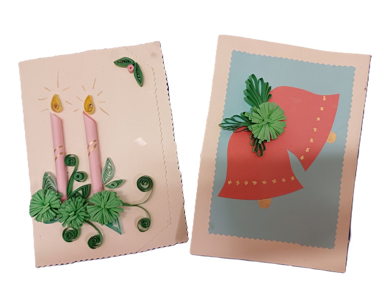 foto na plagát vianočný quilling