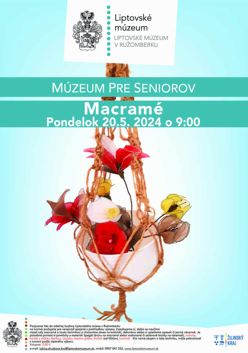 plagát MPS Macramé 20.5.2024