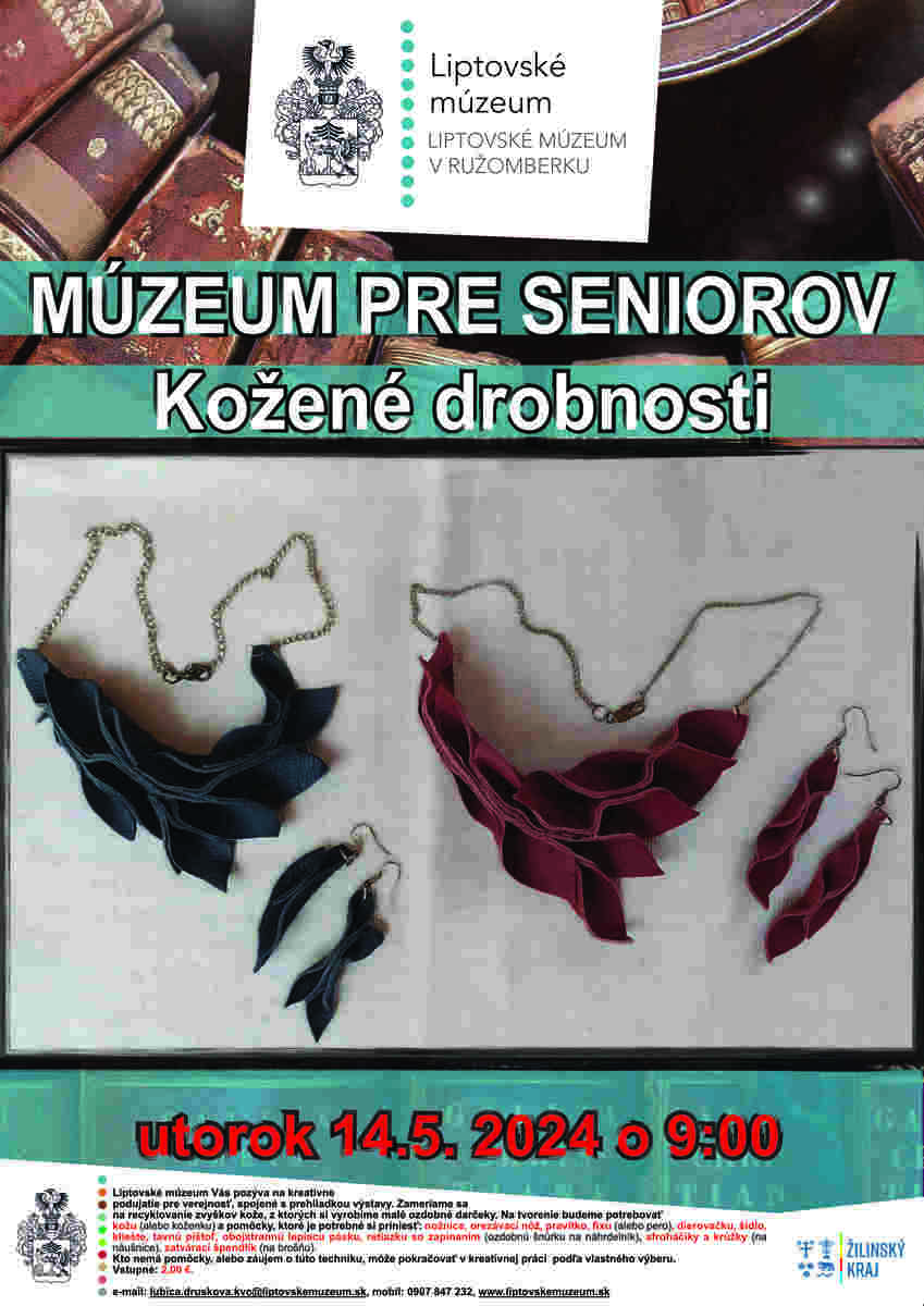 plagát MpS Kožené drobnosti ut 14.5.2024