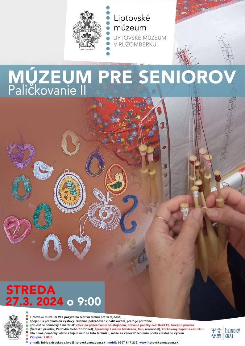 plagát KvM Paličkovanie II streda 27.3. 2024