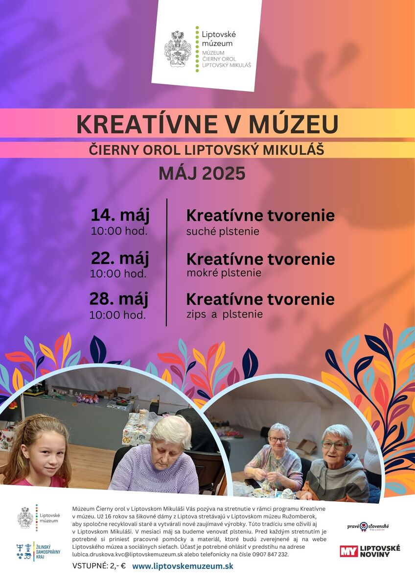 KREATÍVNE V MÚZEU CO LM Maj