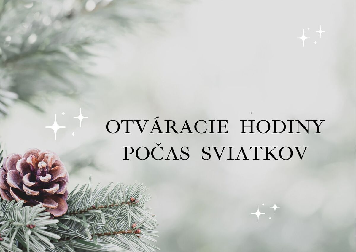 Otvaracie hodiny Vianoce Titulna fotka