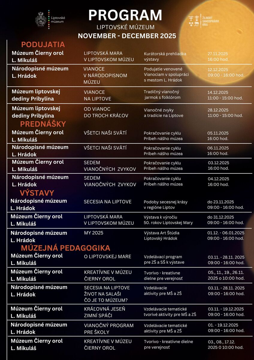 Program november december 2025