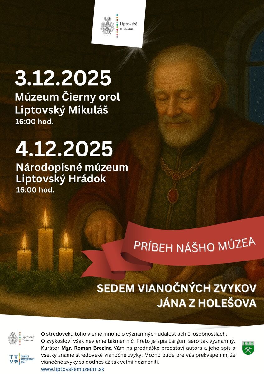 SEDEM VIANOČNÝCH ZVYKOV JÁNA Z HOLEŠOVA Roman Brezina prednaska