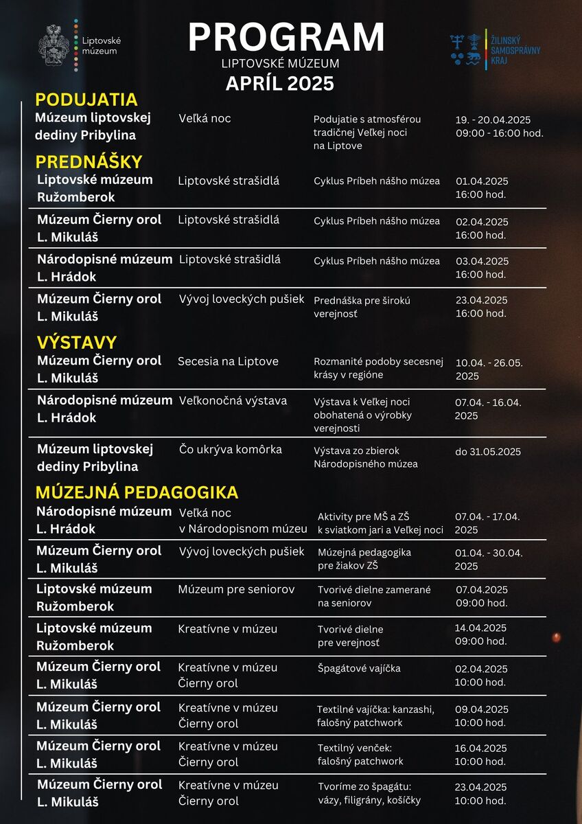Program april 2025