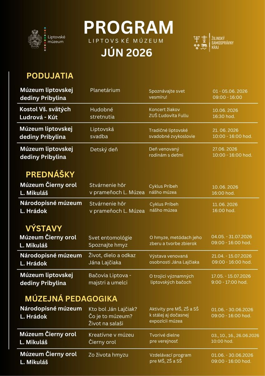 Program podujati jun 2026