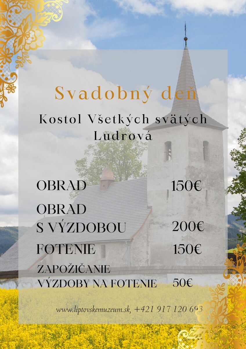 cennik svadby Ludrova