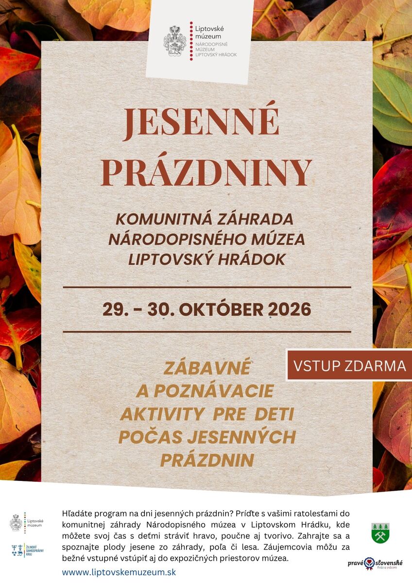 Jesenne prazdniny Lubka Richterova 2026